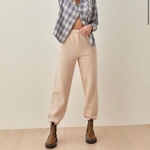 NWT Reformation Boyfriend Sweatpant - Champagne